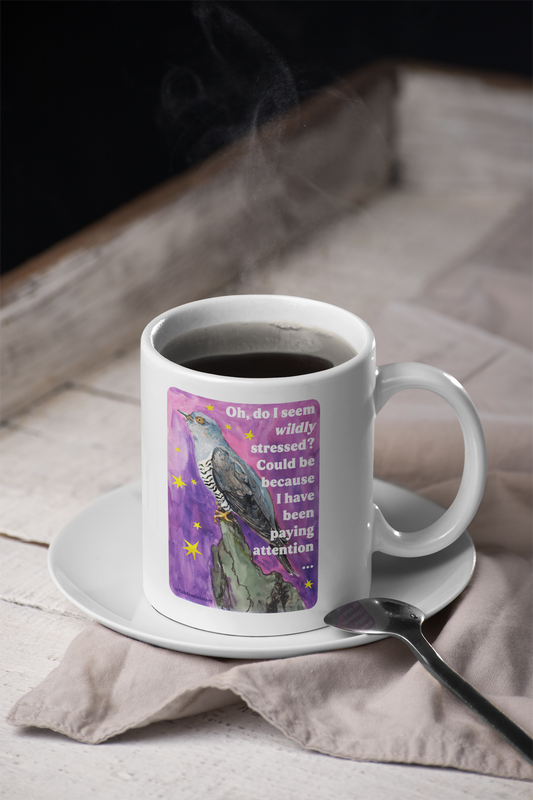 Oh, do I seem wildly stressed? Could be because I have been paying attention: feminist mug