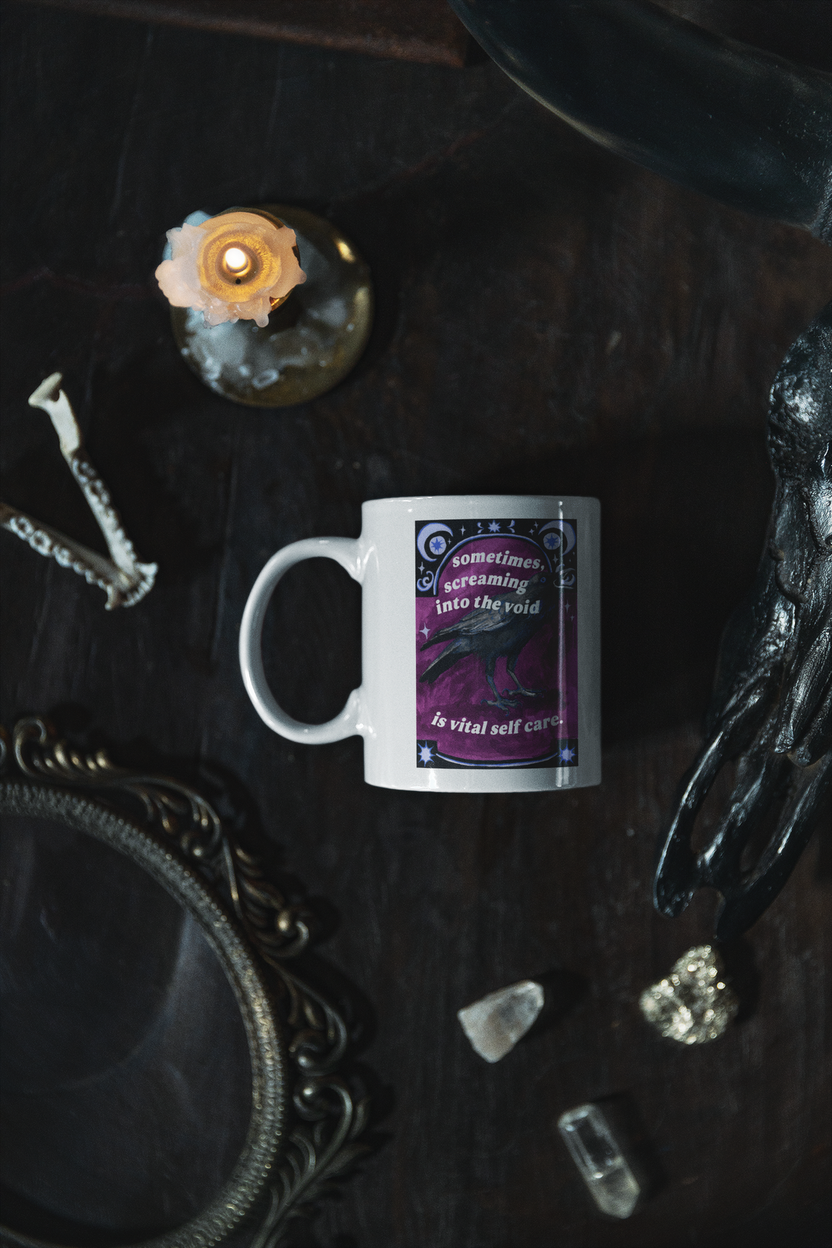 Sometimes Screaming Into The Void Is Vital Self Care: Feminist Mug