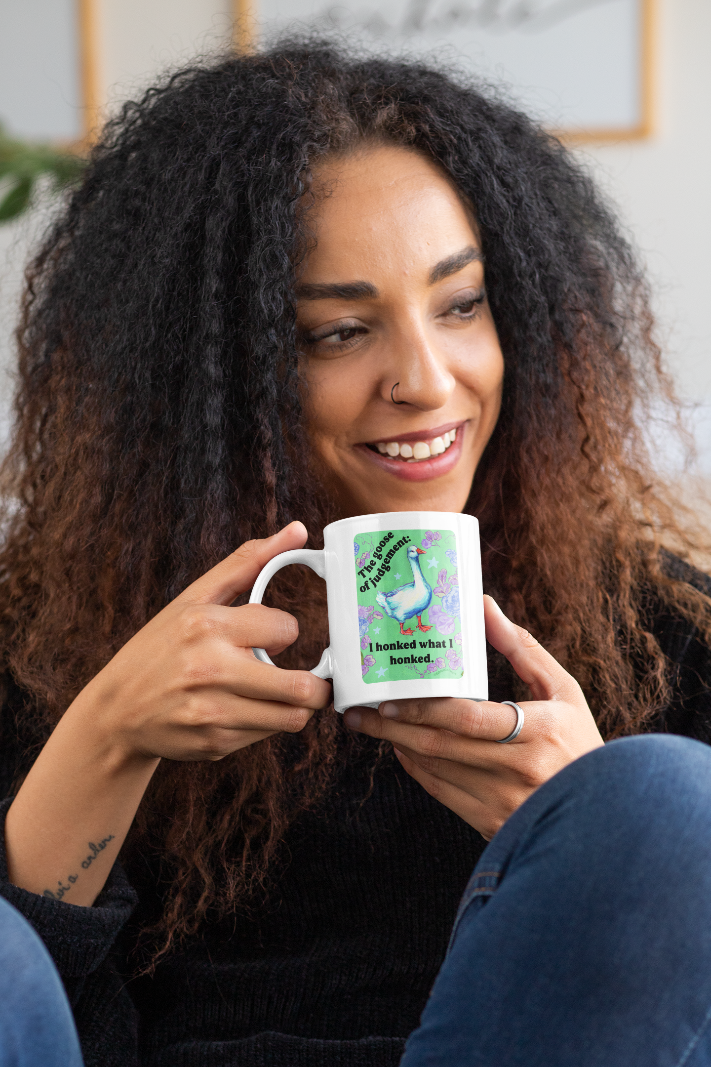The goose of judgement I Honked What I Honked: feminist mug