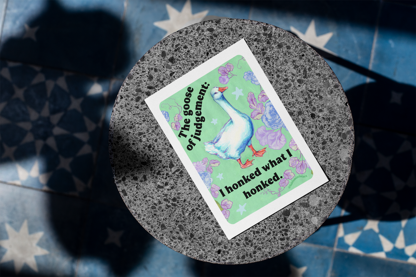 The Goose of Judgement: I Honked What I Honked: feminist art print
