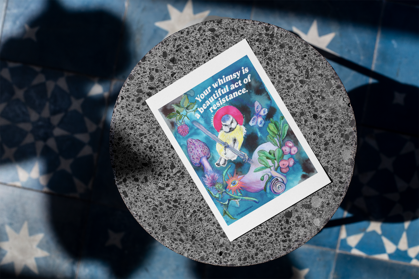 Your whimsy is a beautiful act of resistance: feminist art print