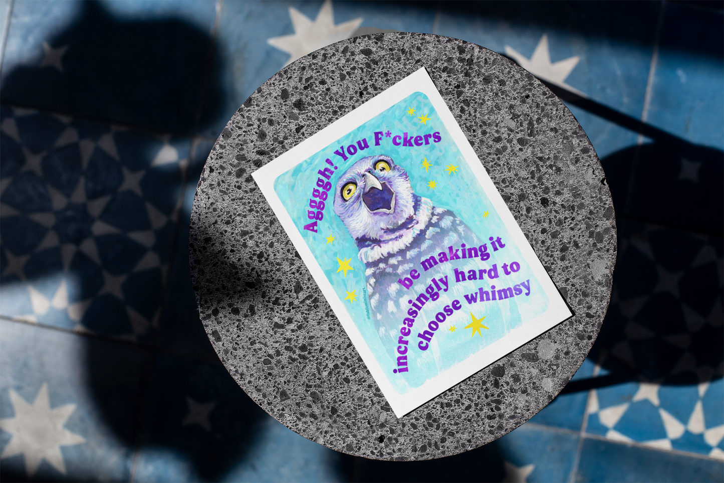 Aggggh! You F*ckers be making it increasingly hard to choose whimsy: feminist art print