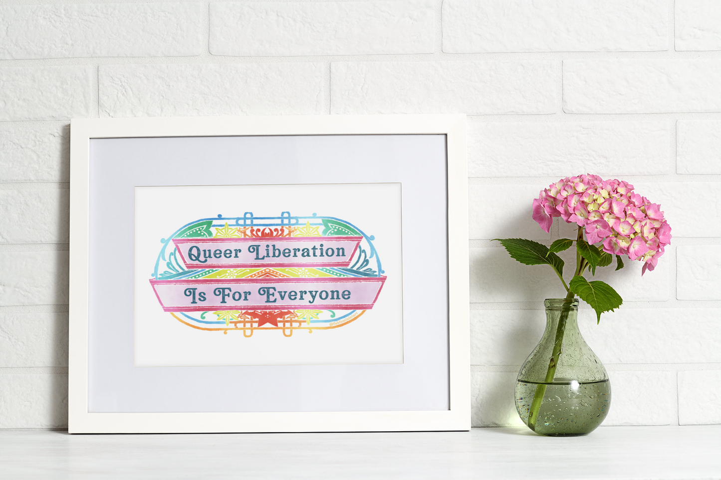 Queer Liberation Is For Everyone: Pride Art Print