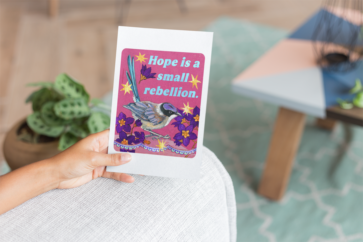 Hope Is a Small Rebellion: feminist art print