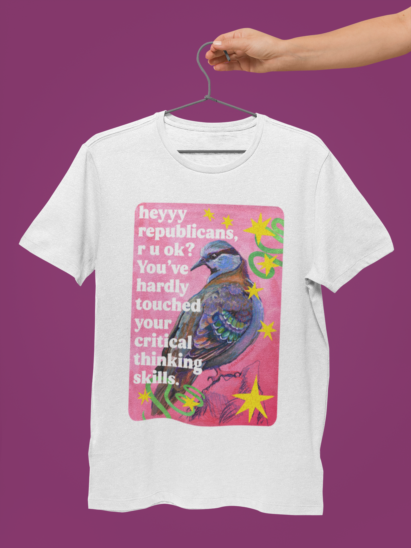 heyyy republicans, r u ok? You've hardly touched your critical thinking skills: feminist shirt