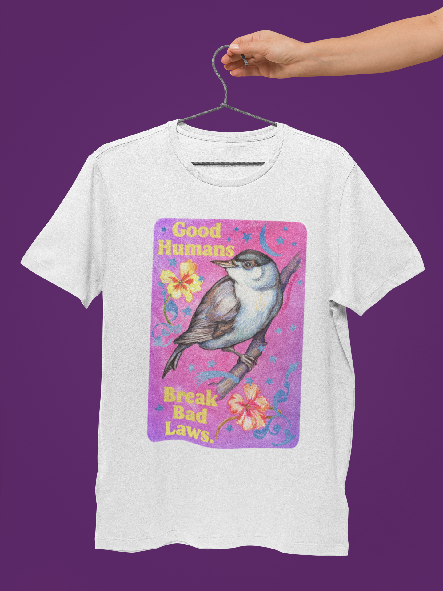 Good Humans Break Bad Laws: feminist shirt