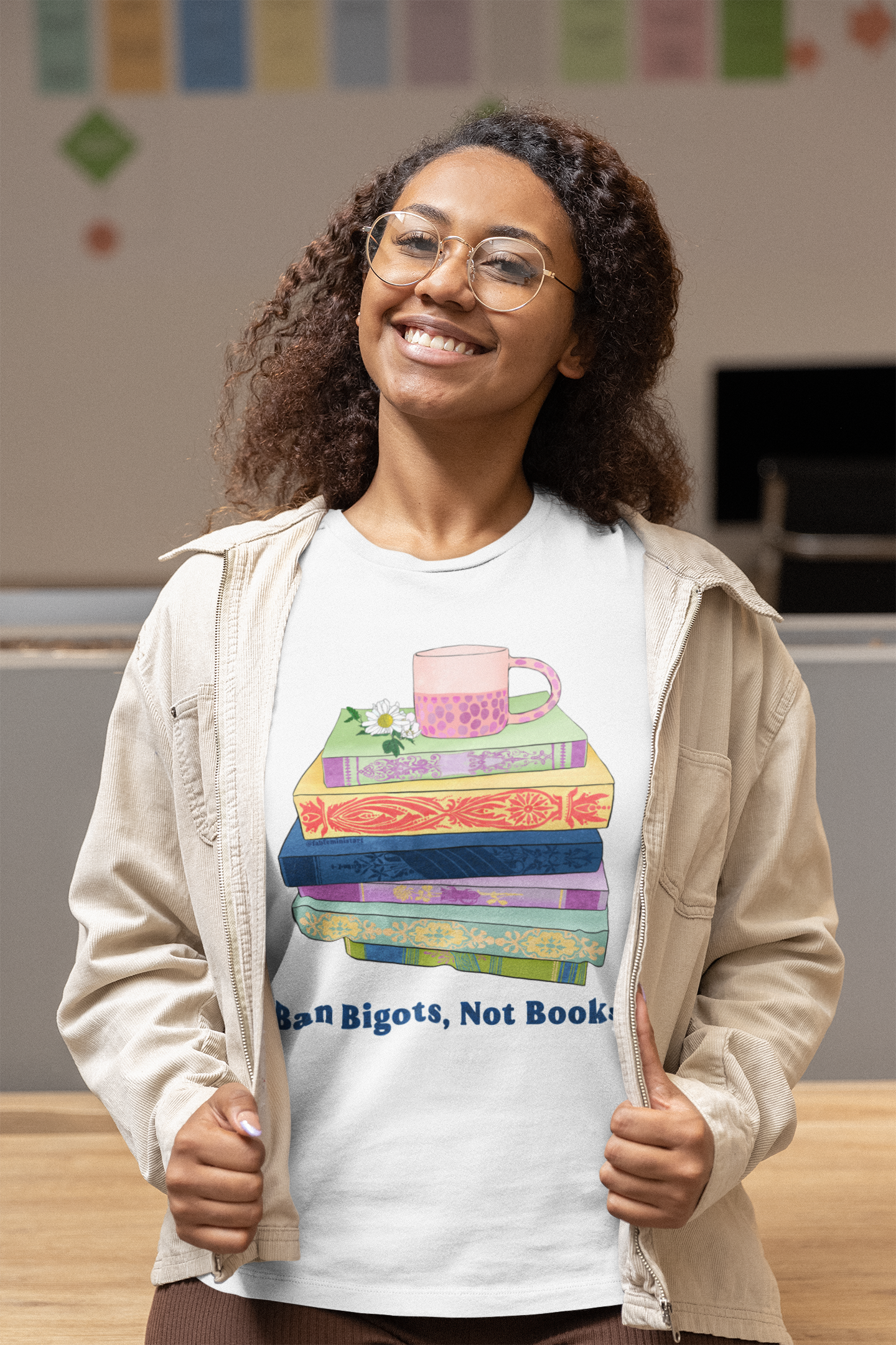 Ban Bigots Not Books: Feminist Shirt