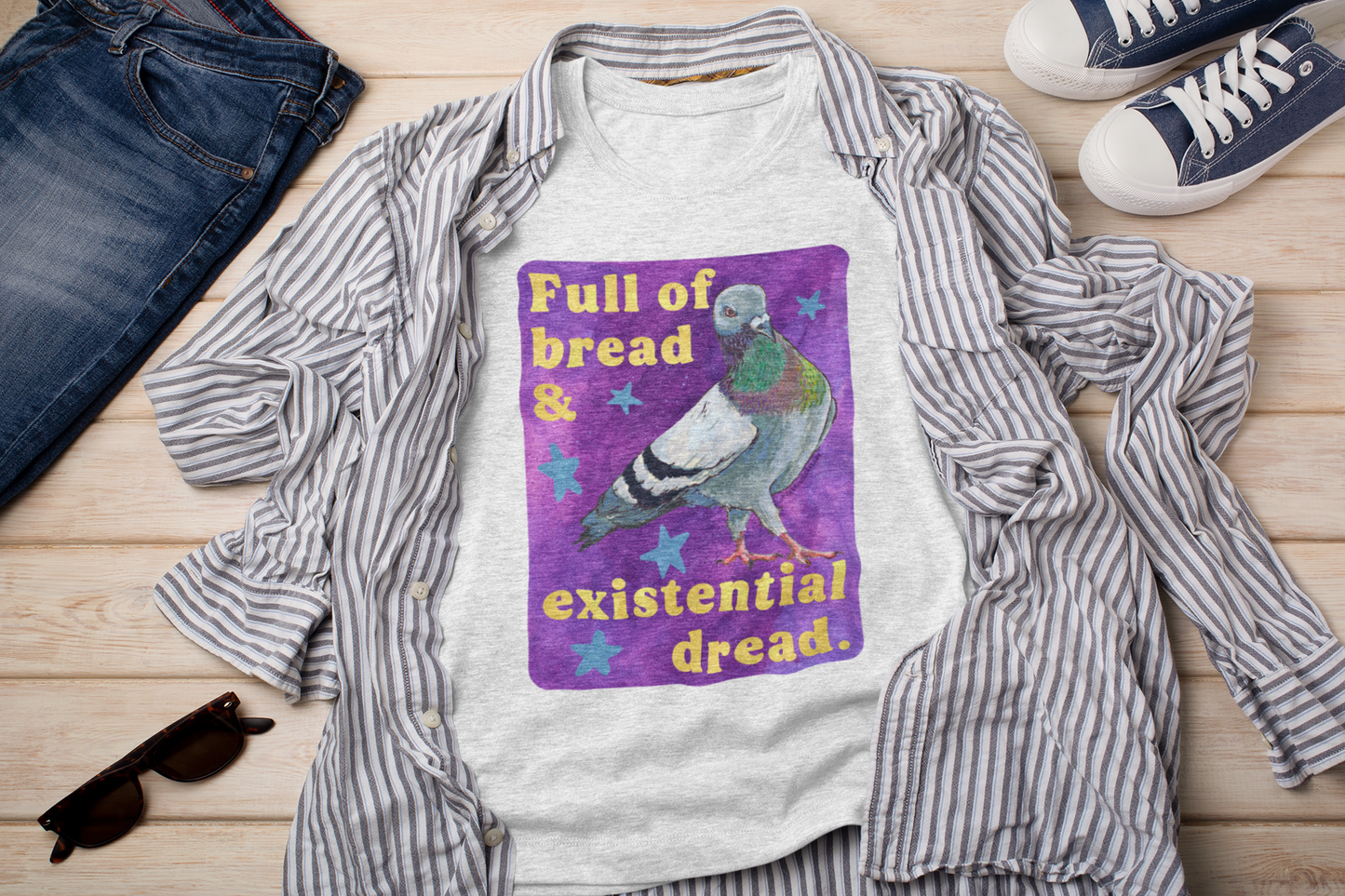 Full of bread & existential dread: feminist shirt