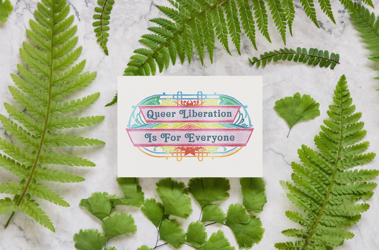 Queer Liberation Is For Everyone: Pride Art Print