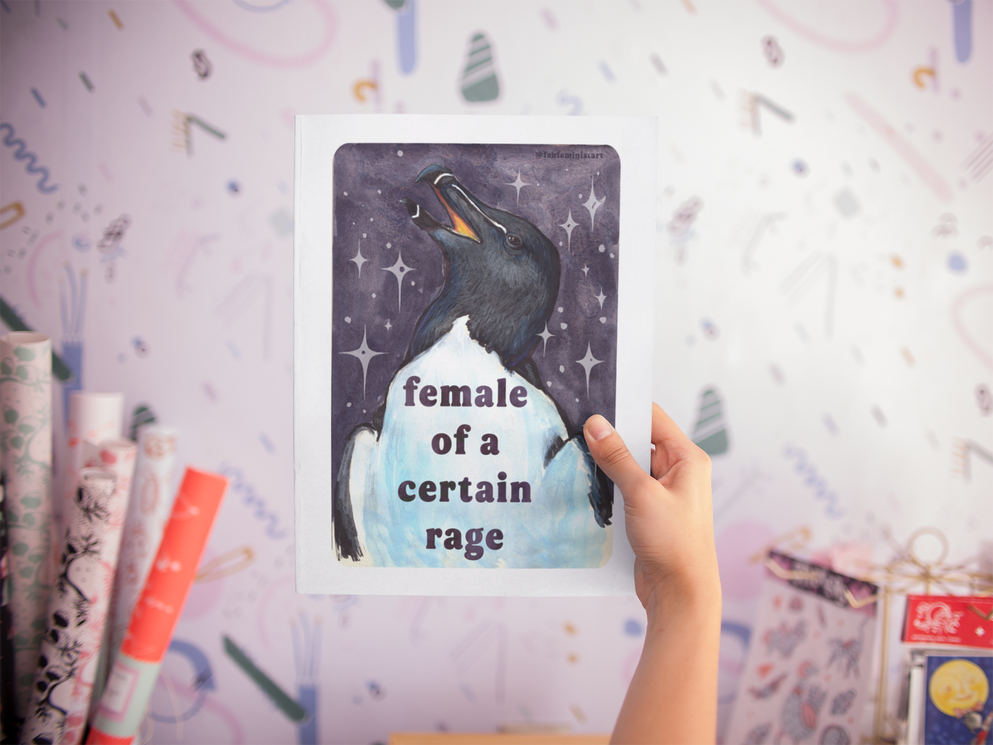 Female of a certain rage: feminist art print