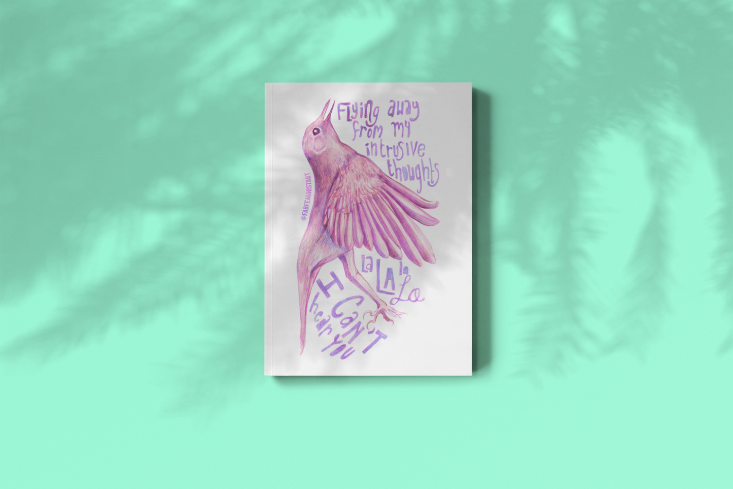 Flying Away From My Intrusive Thoughts: Mental Health Print