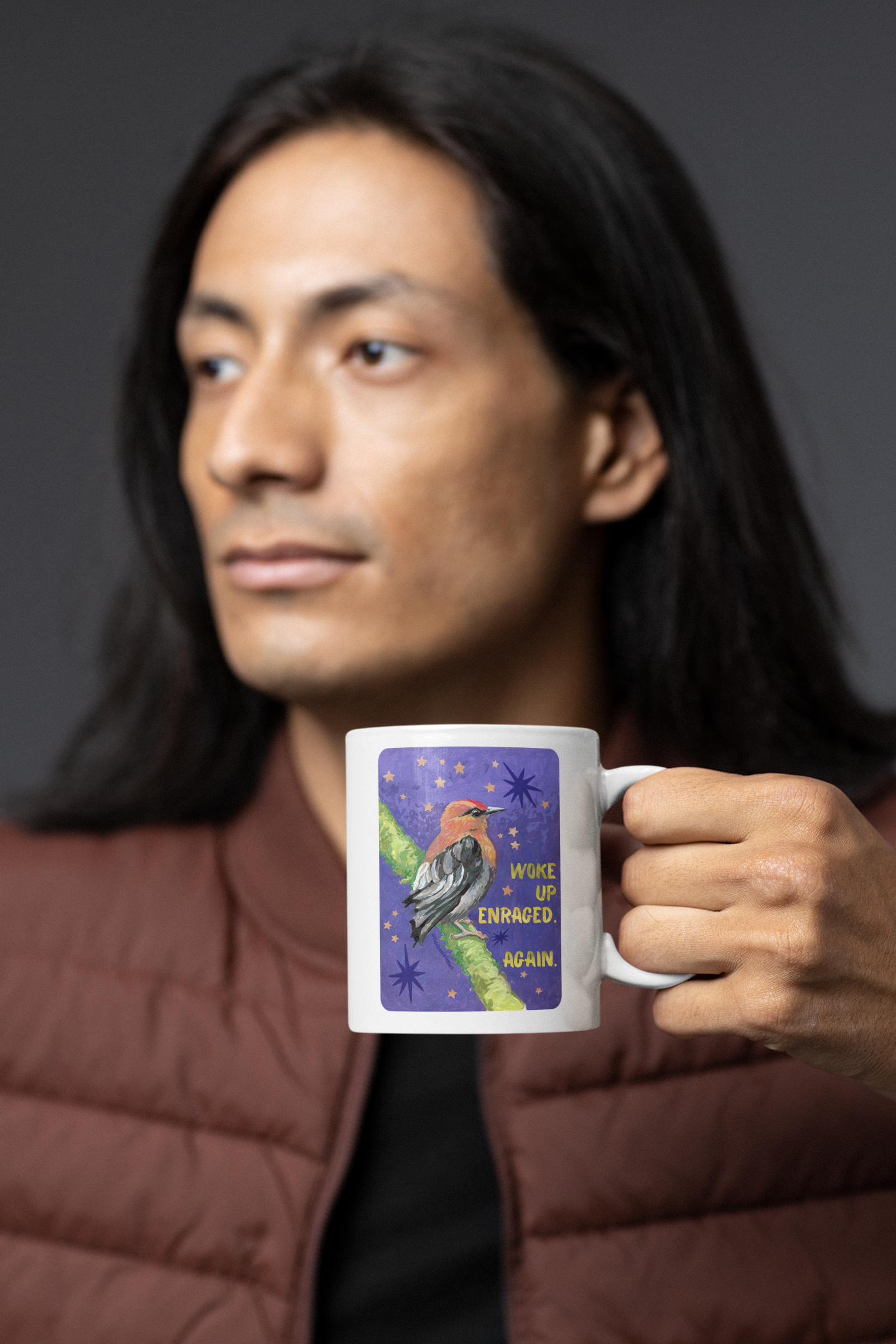 Woke Up Enraged Again: Feminist Mug