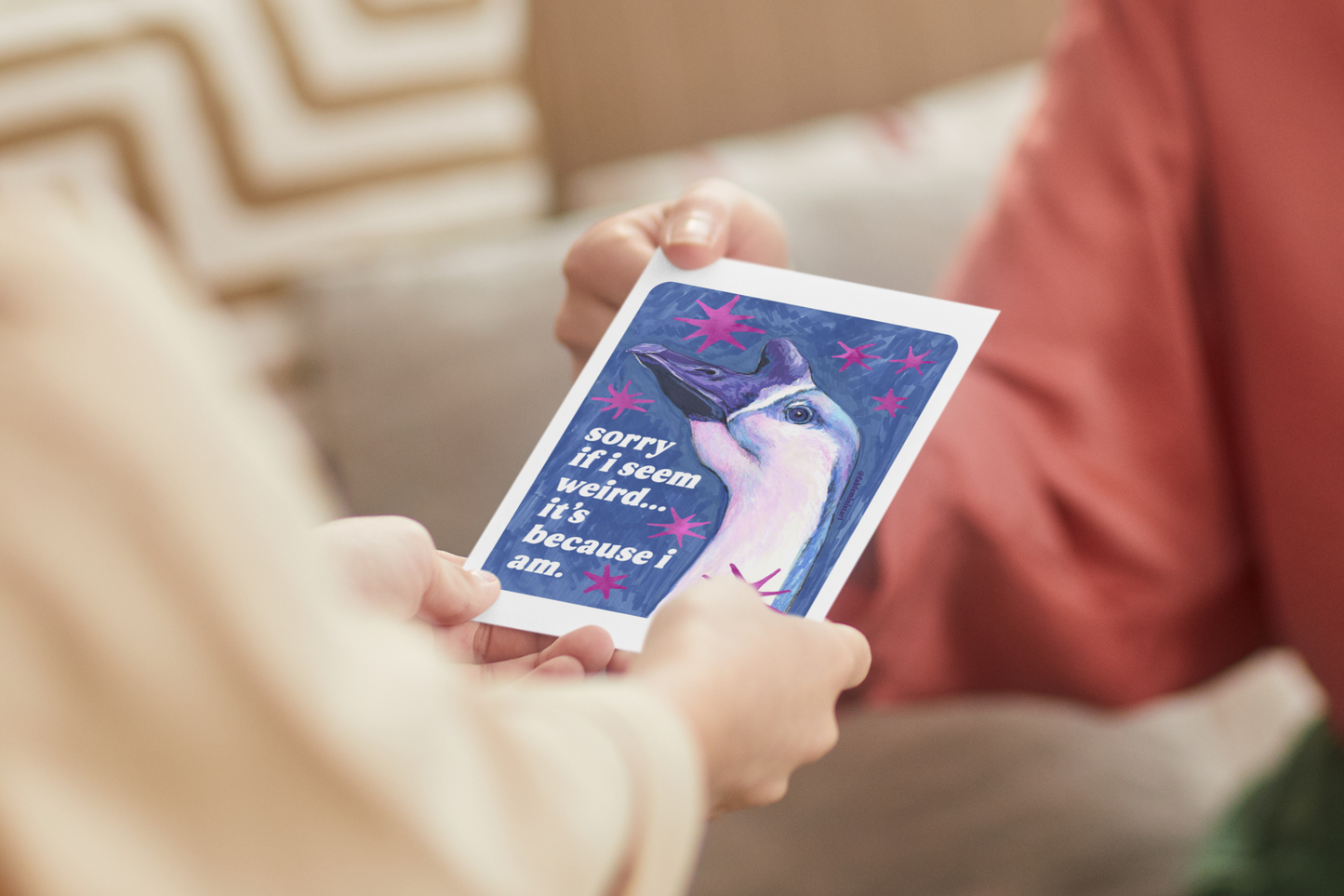 Sorry If I Seem Weird... It's Because I Am: feminist art print