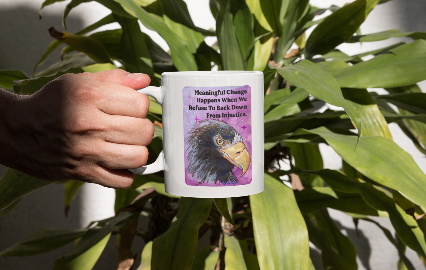 Meaningful Change Happens When We Refuse To Back Down From Injustice: Feminist Mug