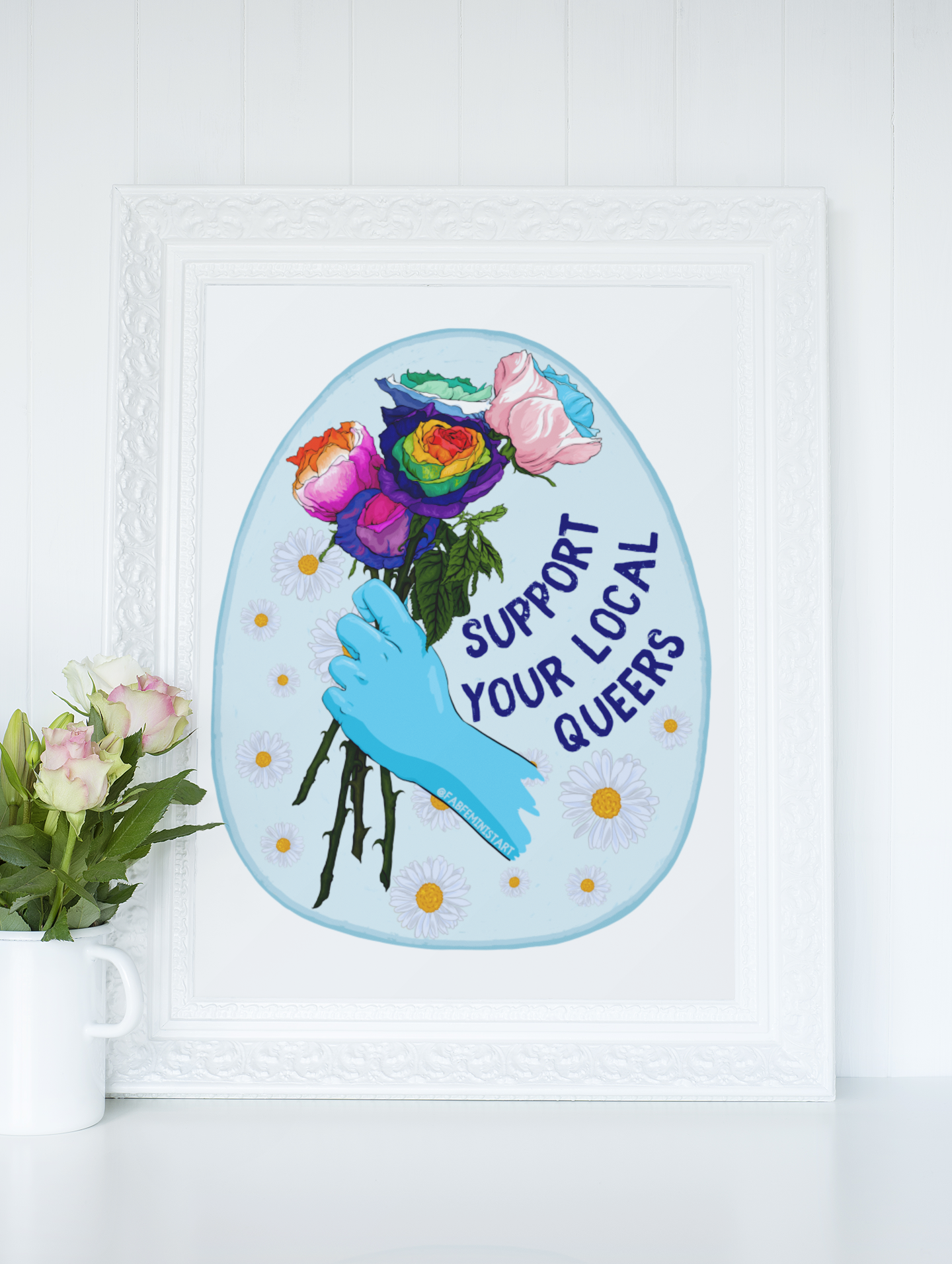 Support Your Local Queers: Queer Pride Art Print