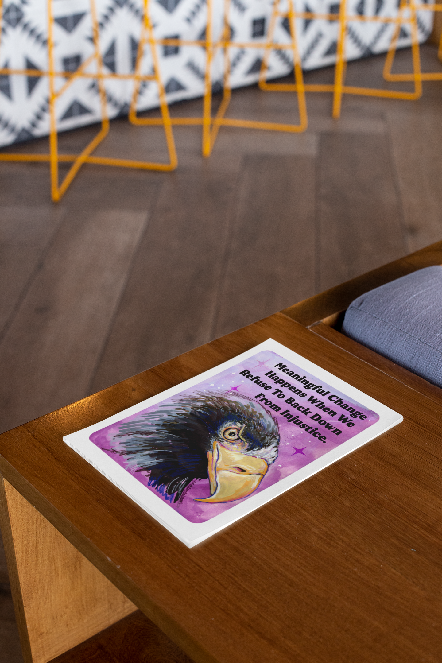 Meaningful Change Happens When We Refuse To Back Down From Injustice: Feminist Art Print