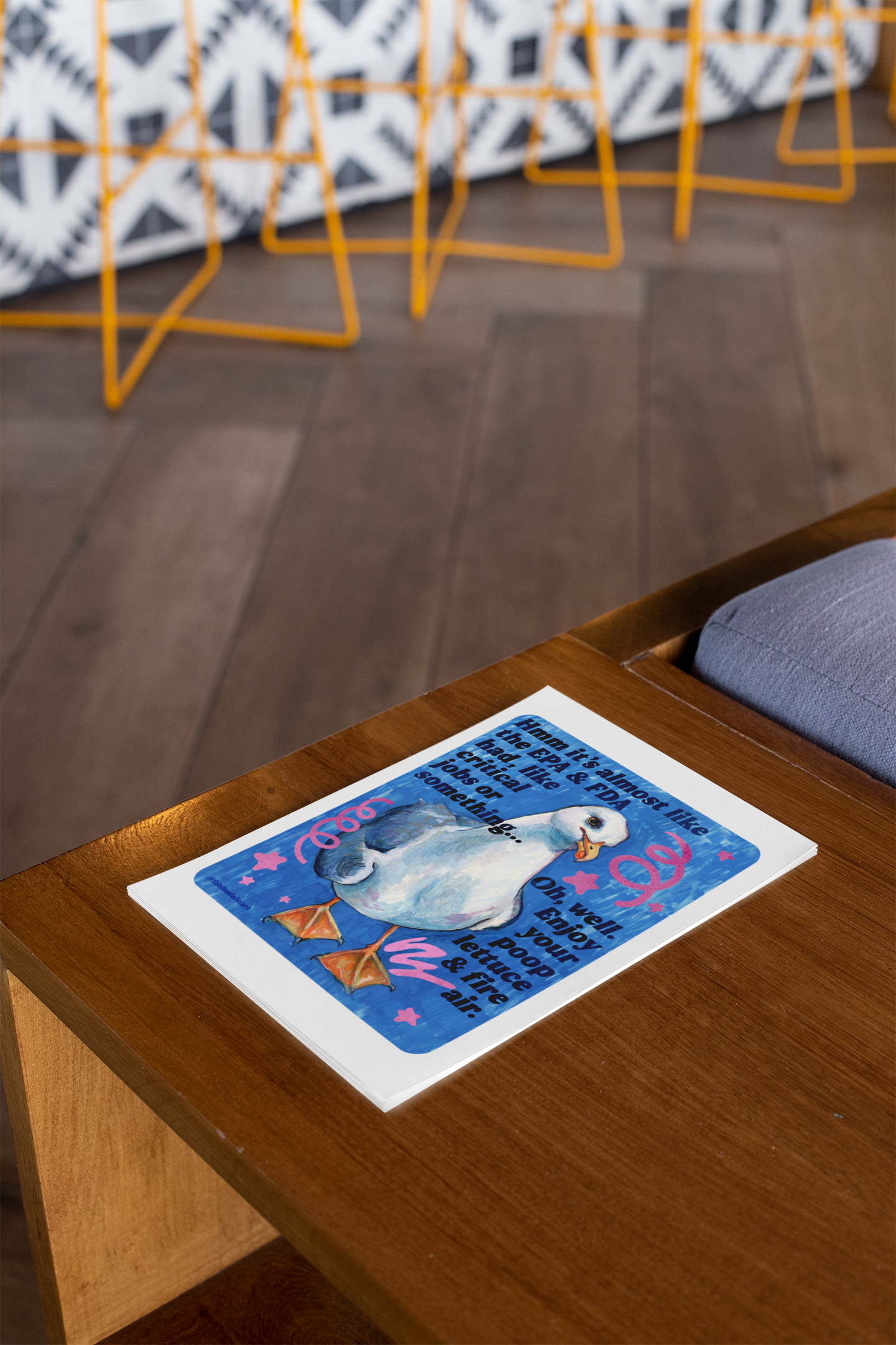 Hmm it's almost like the EPA & FDA had, like, critical jobs or something: feminist art print