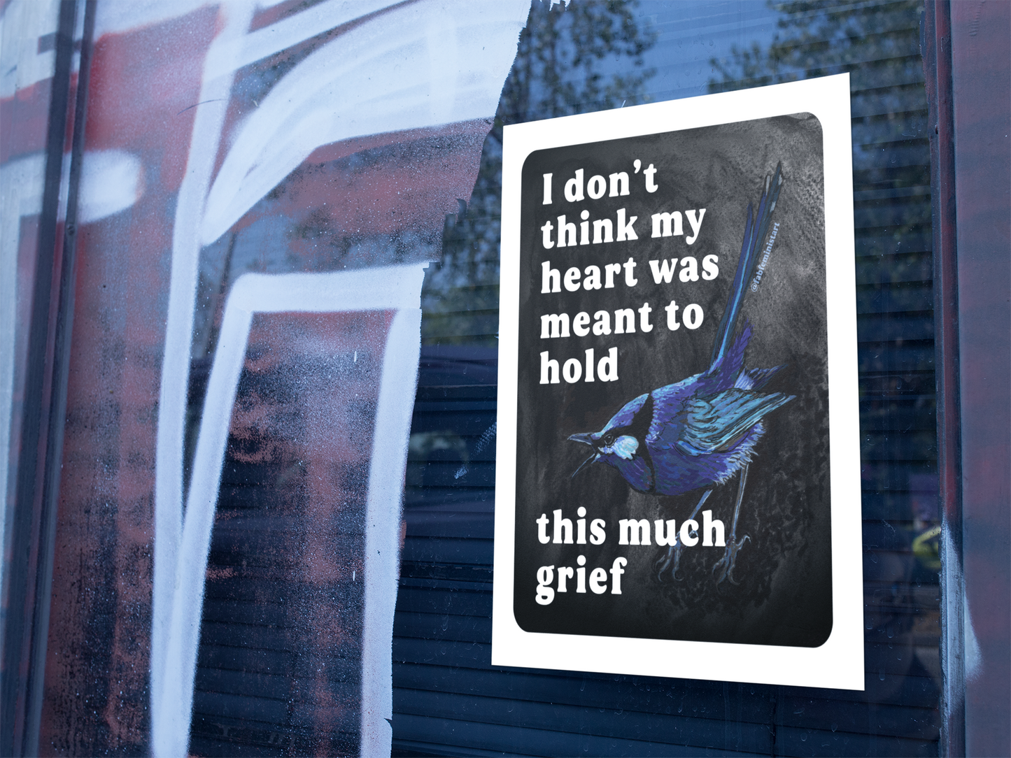 I Don't Think My Heart Was Meant to Hold This Much Grief: feminist art print