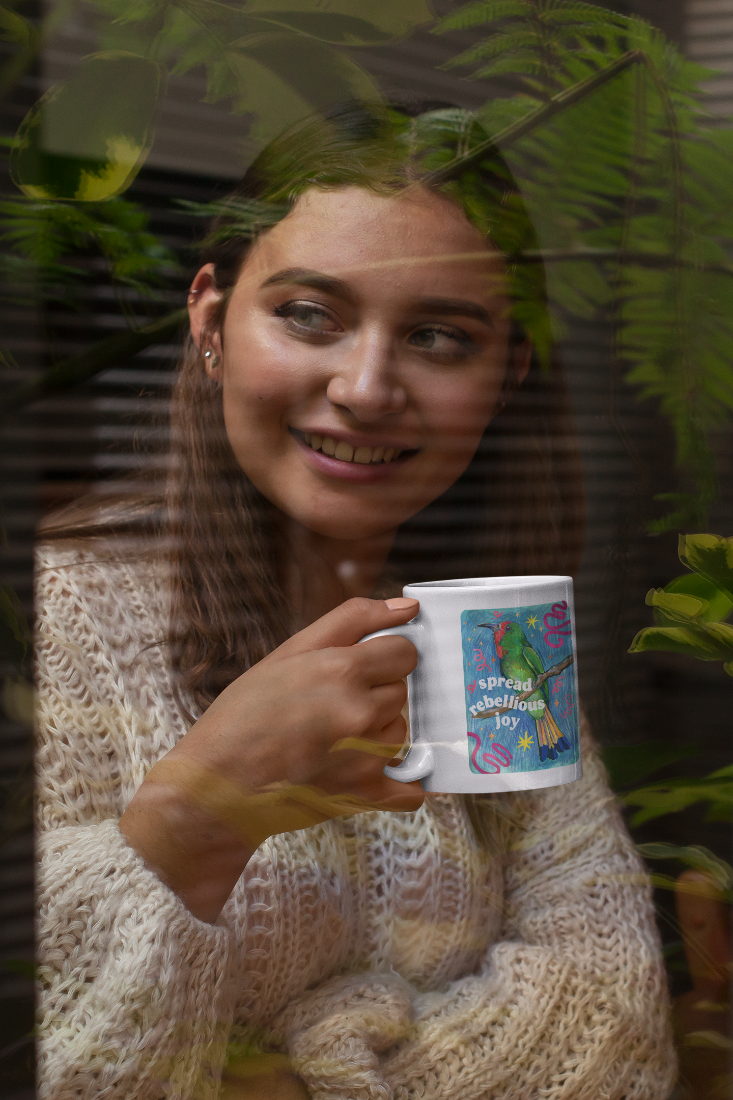 spread rebellious joy: feminist mug