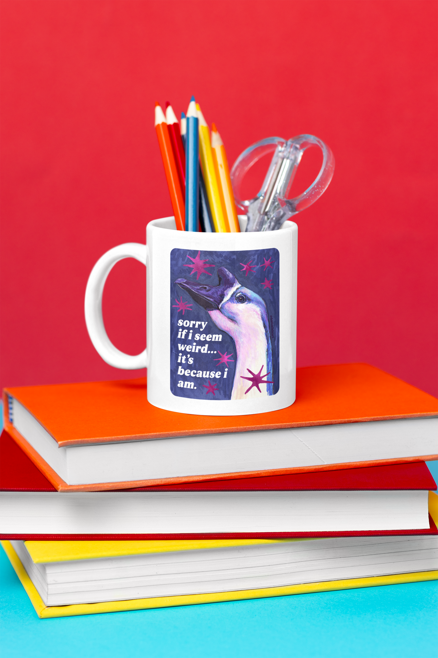 sorry if i seem weird... it's because i am: feminist mug