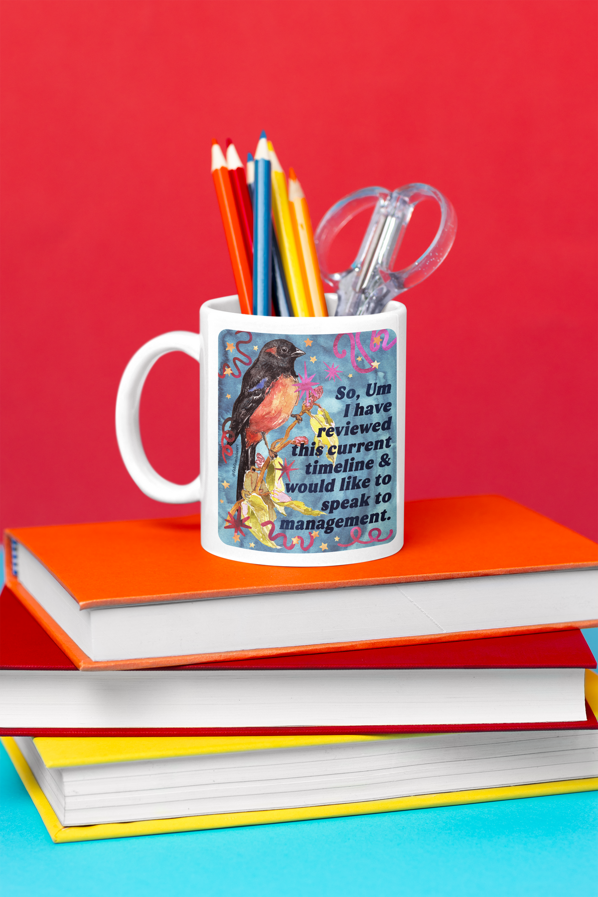 So Um I have reviewed this current timeline & would like to speak to management: feminist mug