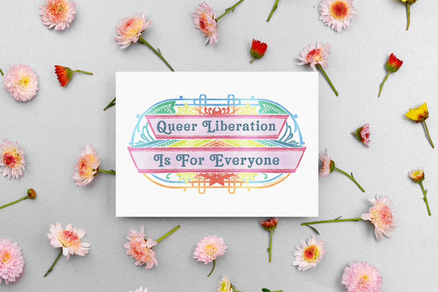 Queer Liberation Is For Everyone: Pride Art Print