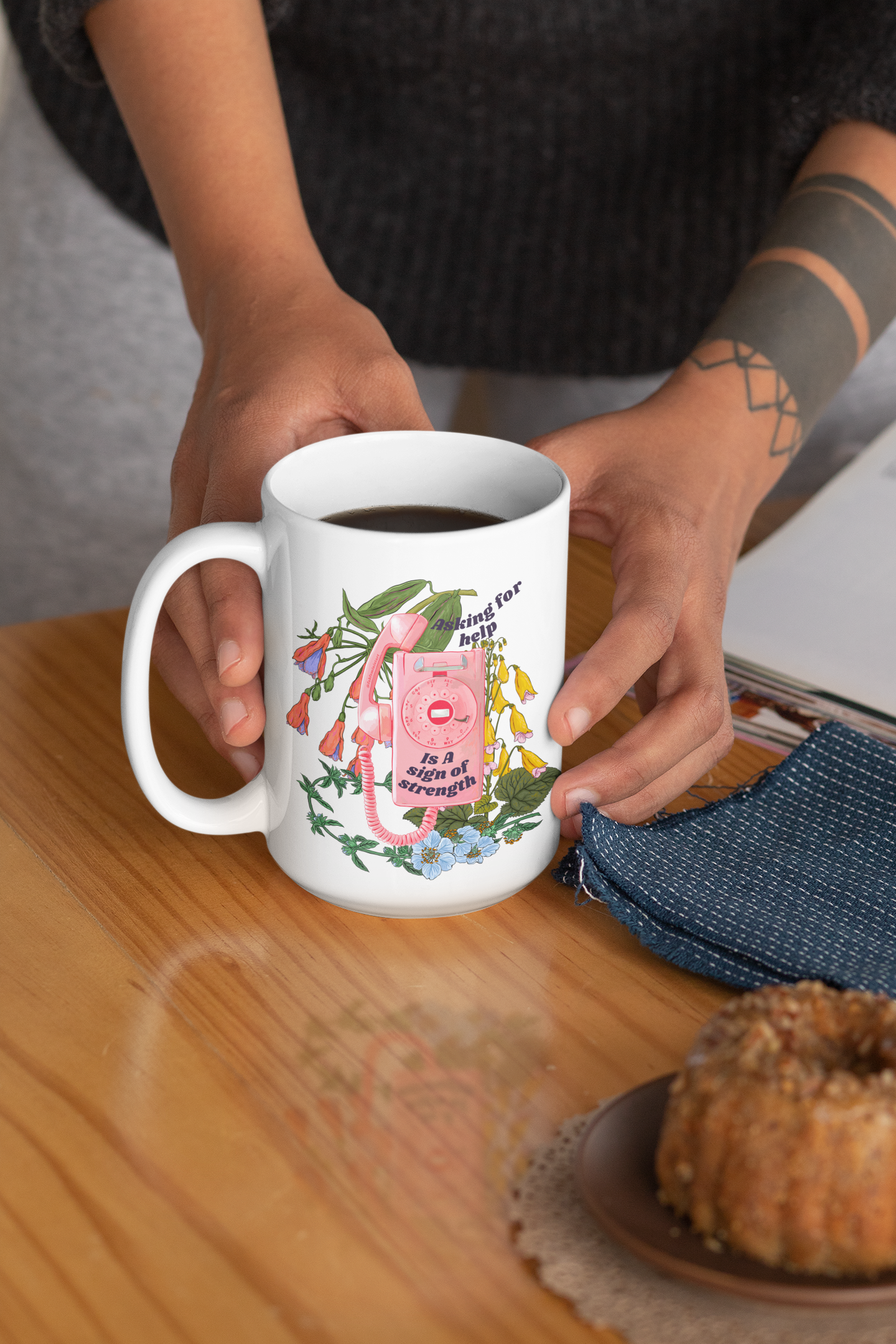 Asking For Help Is A Sign Of Strength: Mental Health Mug