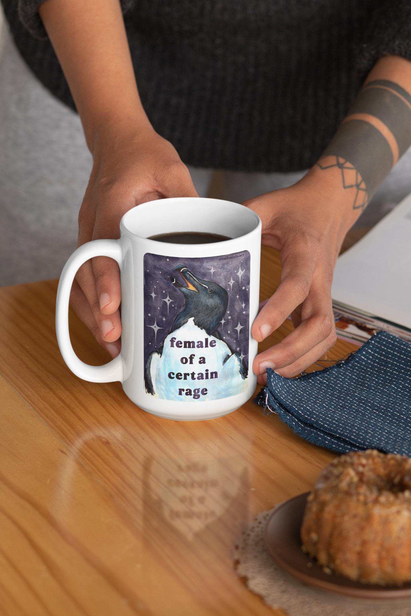 female of a certain rage: feminist mug