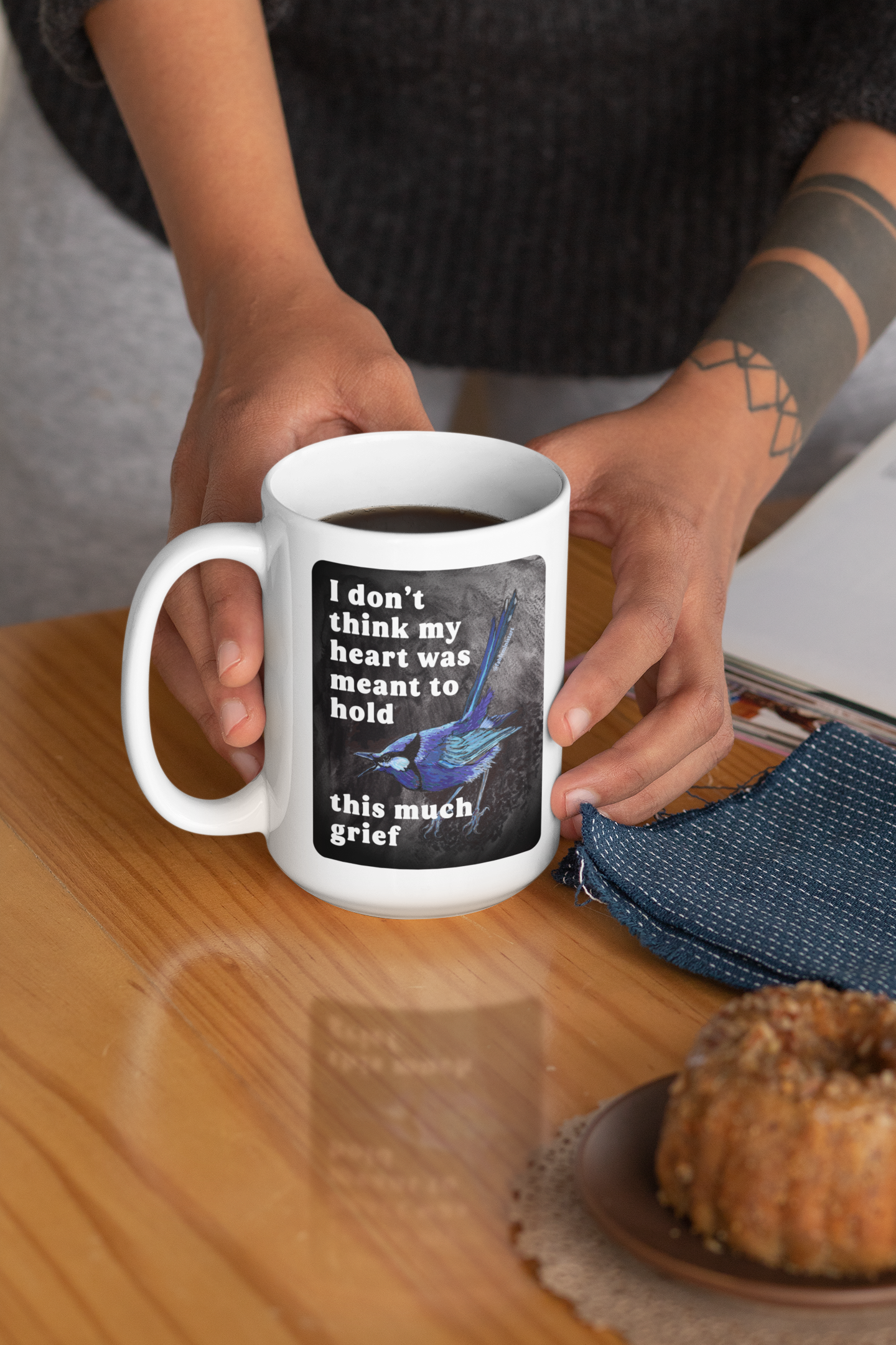I don't think my heart was meant to hold this much grief: feminist mug