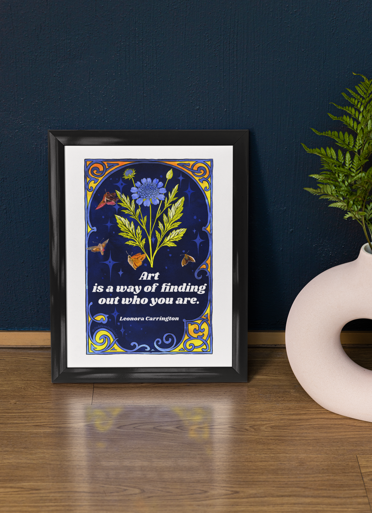 Art is a way of finding out who you are, Leonora Carrington: feminist art print