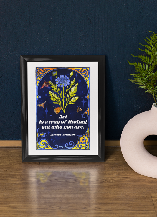 Art is a way of finding out who you are, Leonora Carrington: feminist art print