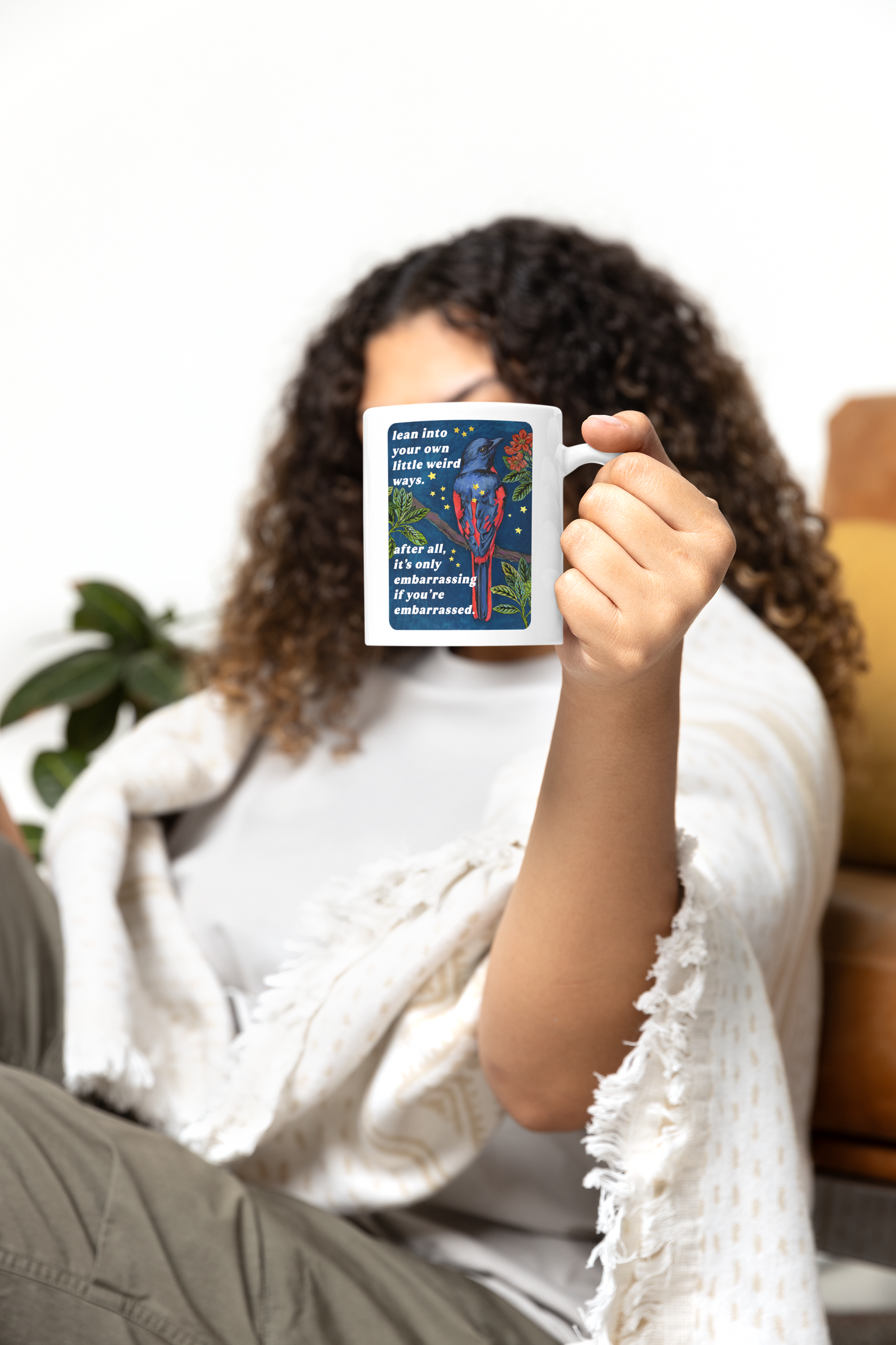 lean into your own little weird ways: feminist mug