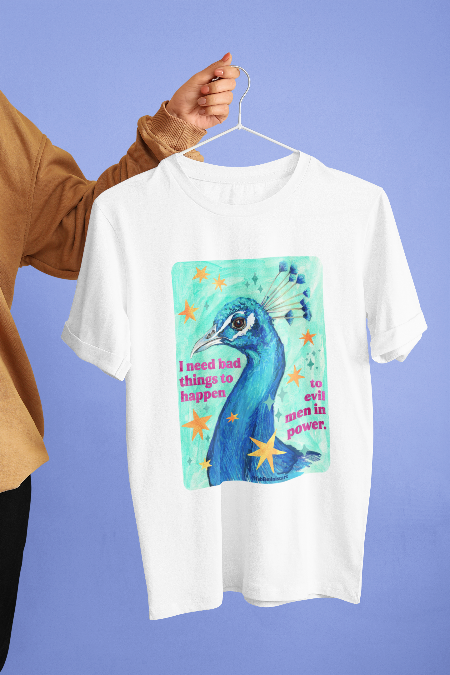 I Need Bad Things to Happen to Evil Men in Power: Feminist Shirt