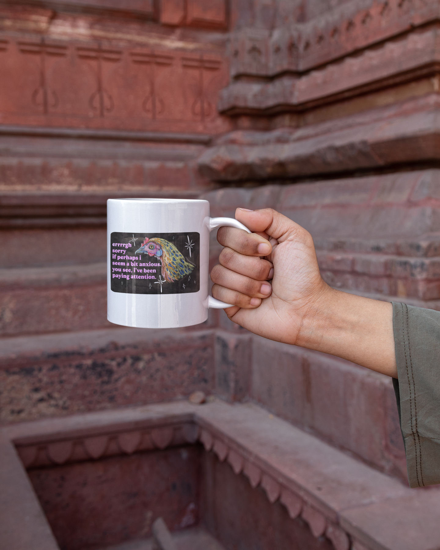 errrgh sorry if perhaps i seem a bit anxious. you see, i've been paying attention: feminist mug