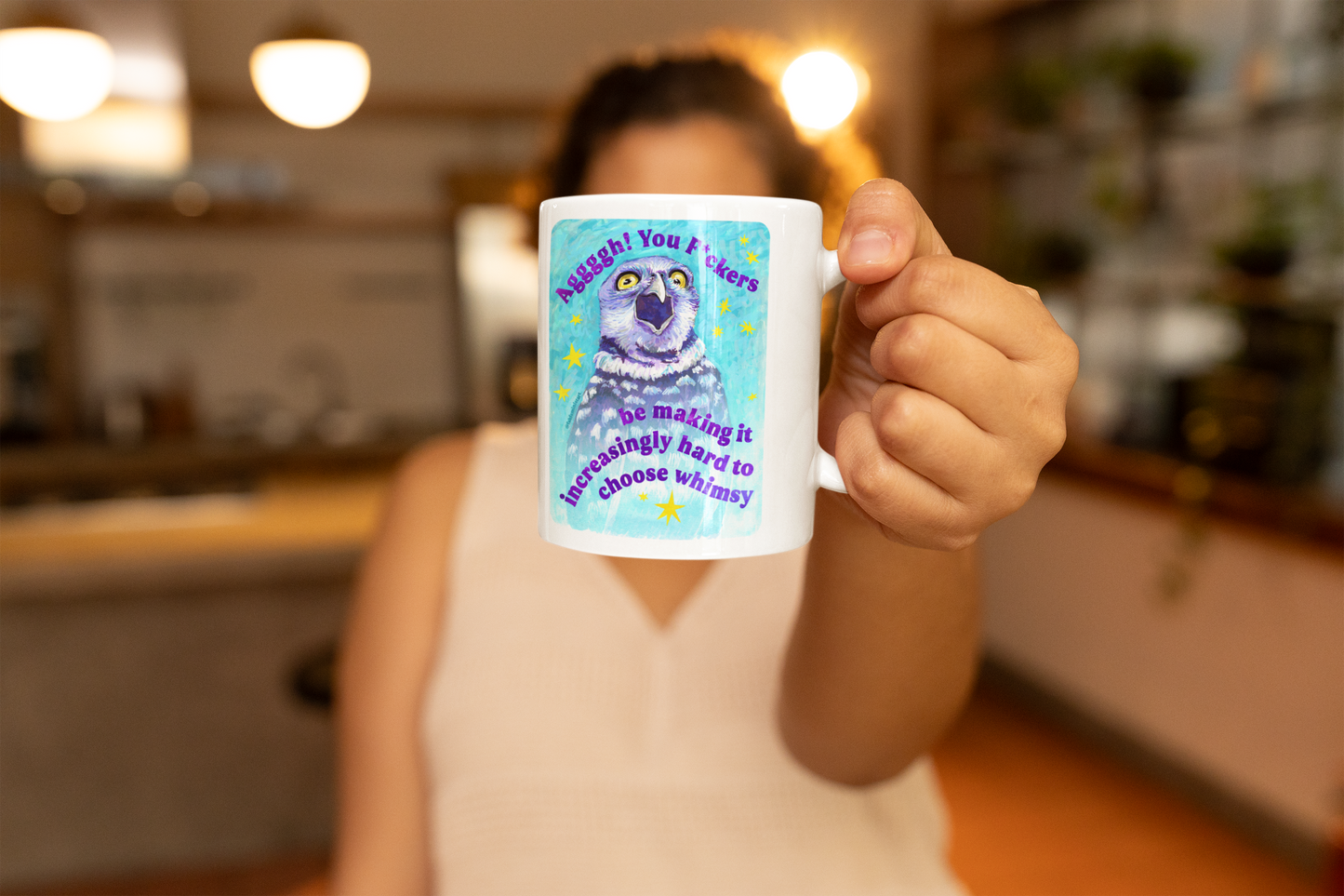 Aggggh! You F*ckers be making it increasingly hard to choose whimsy: feminist mug