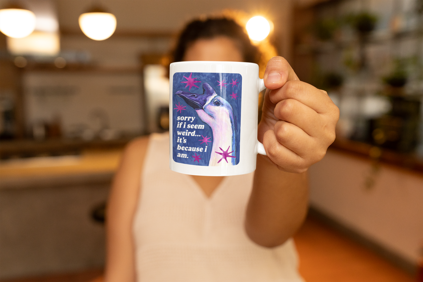 sorry if i seem weird... it's because i am: feminist mug