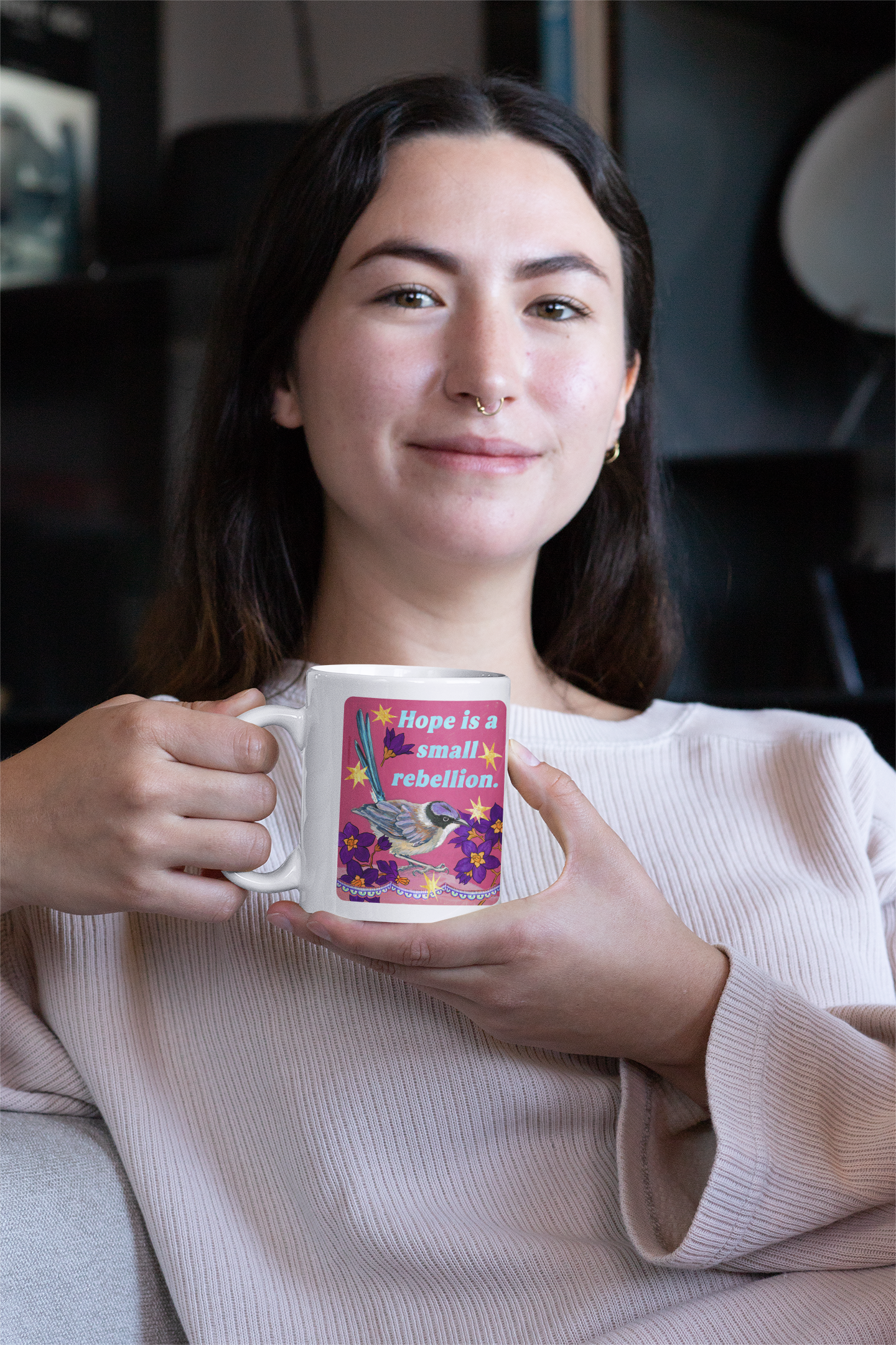 Hope is a small rebellion: feminist mug