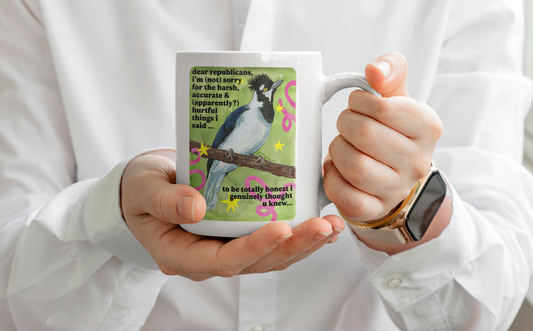 Dear republicans I'm not sorry: feminist mug