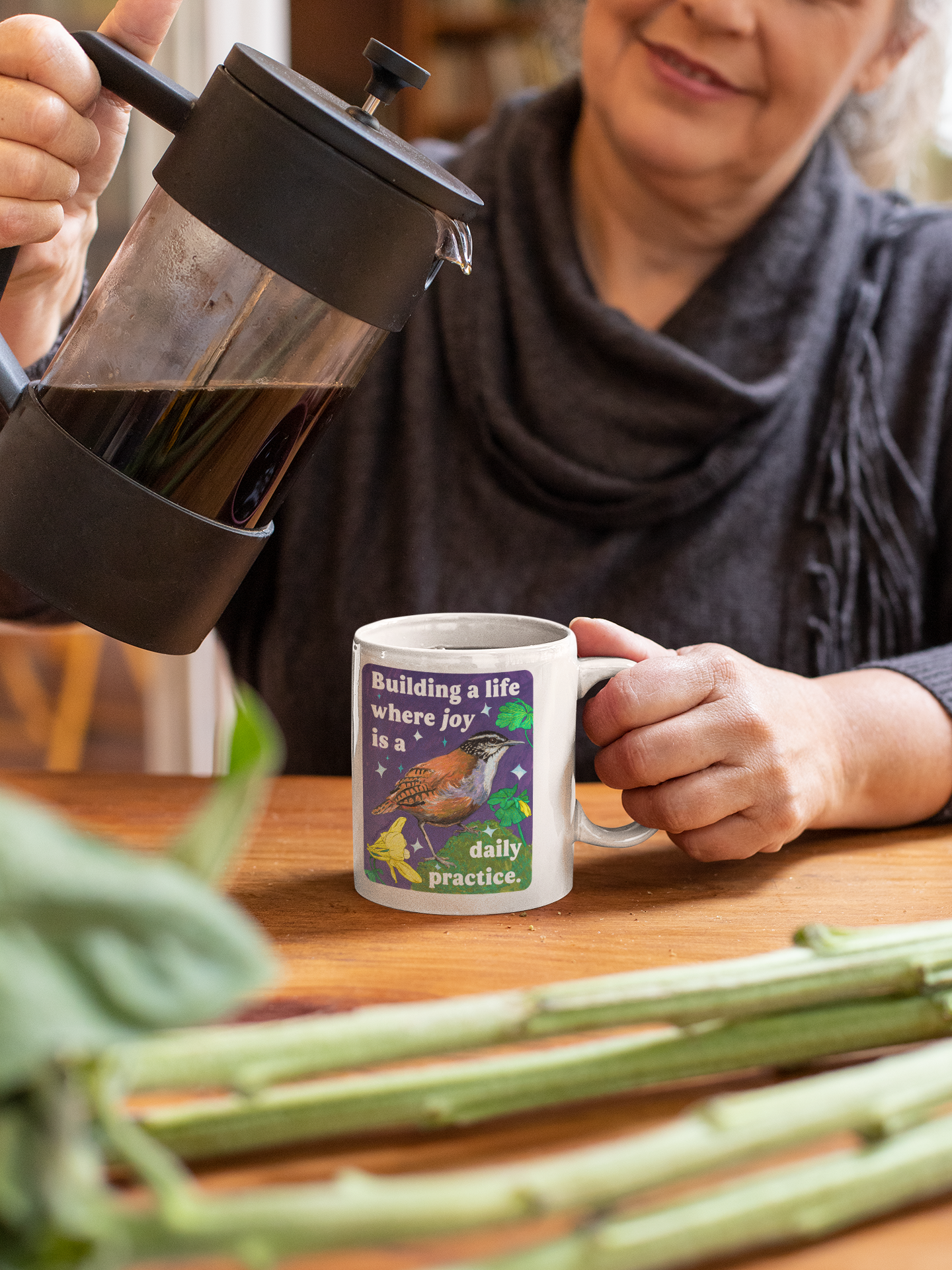 Building a life where joy is a daily practice: feminist mug