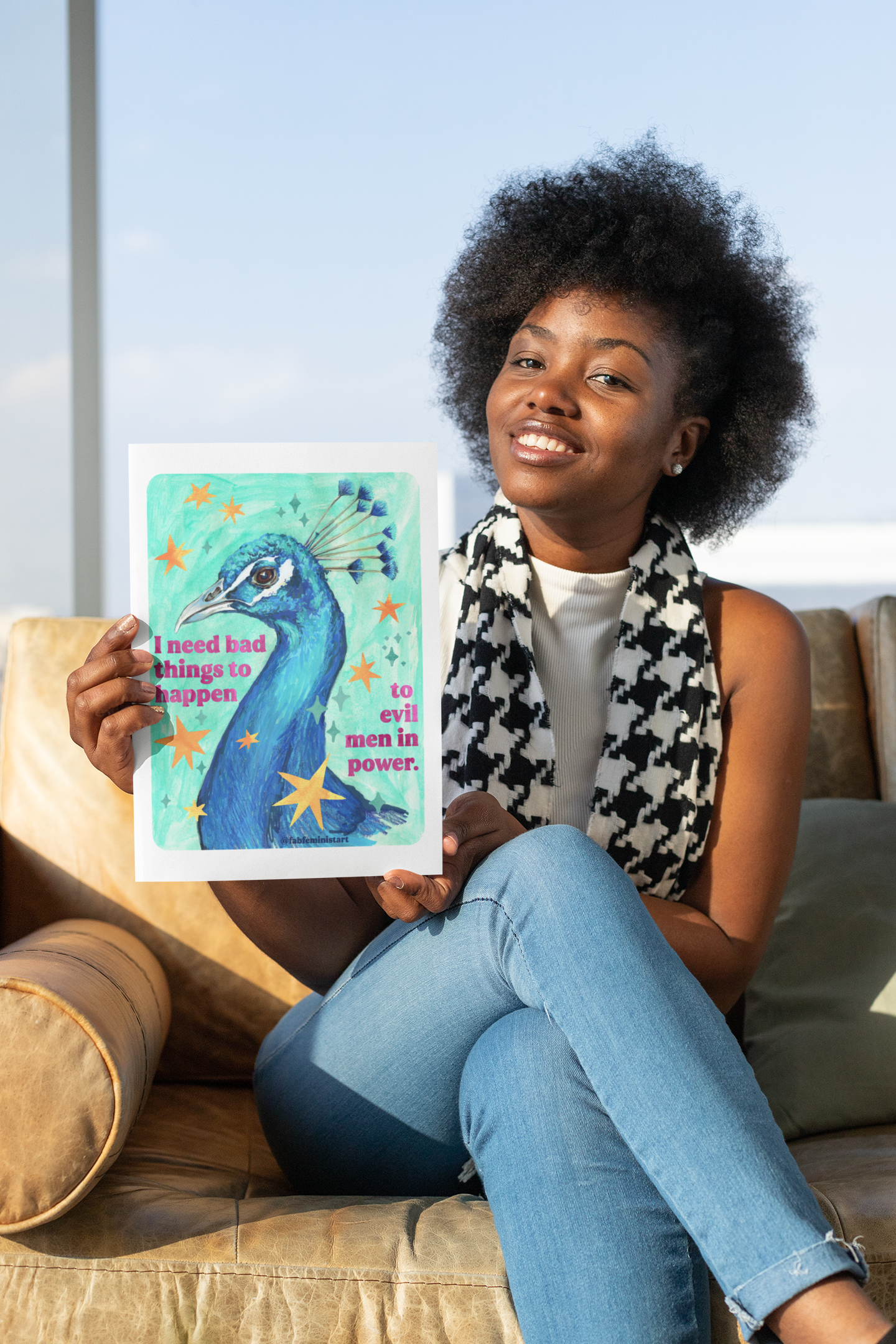 I Need Bad Things to Happen to Evil Men in Power: Feminist Art Print