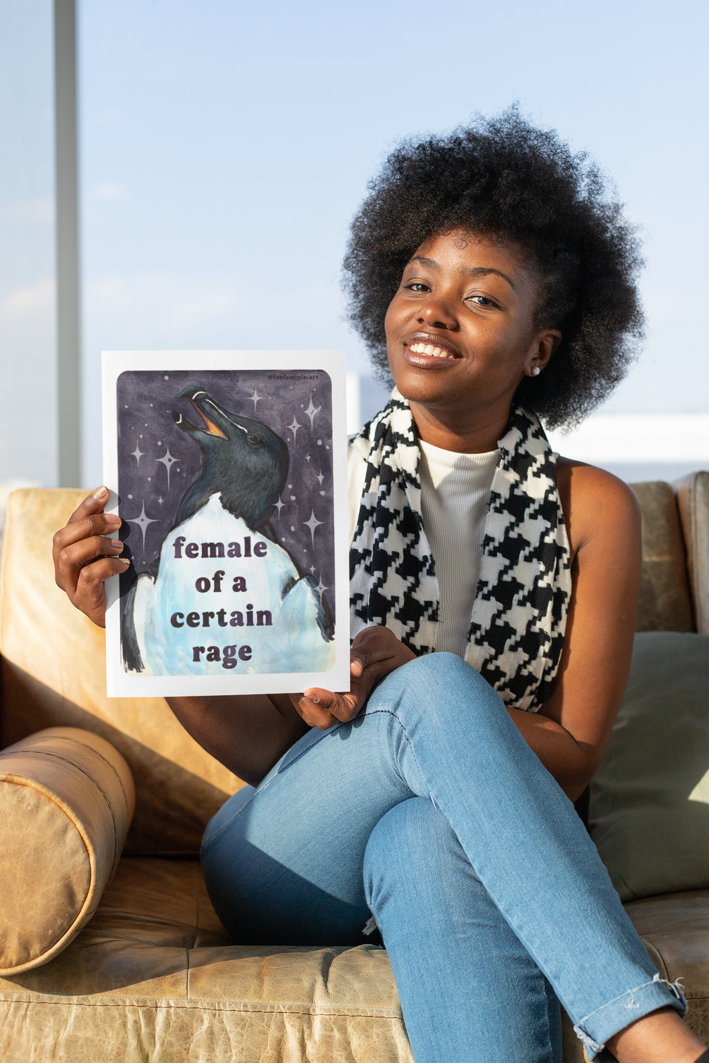 Female of a certain rage: feminist art print