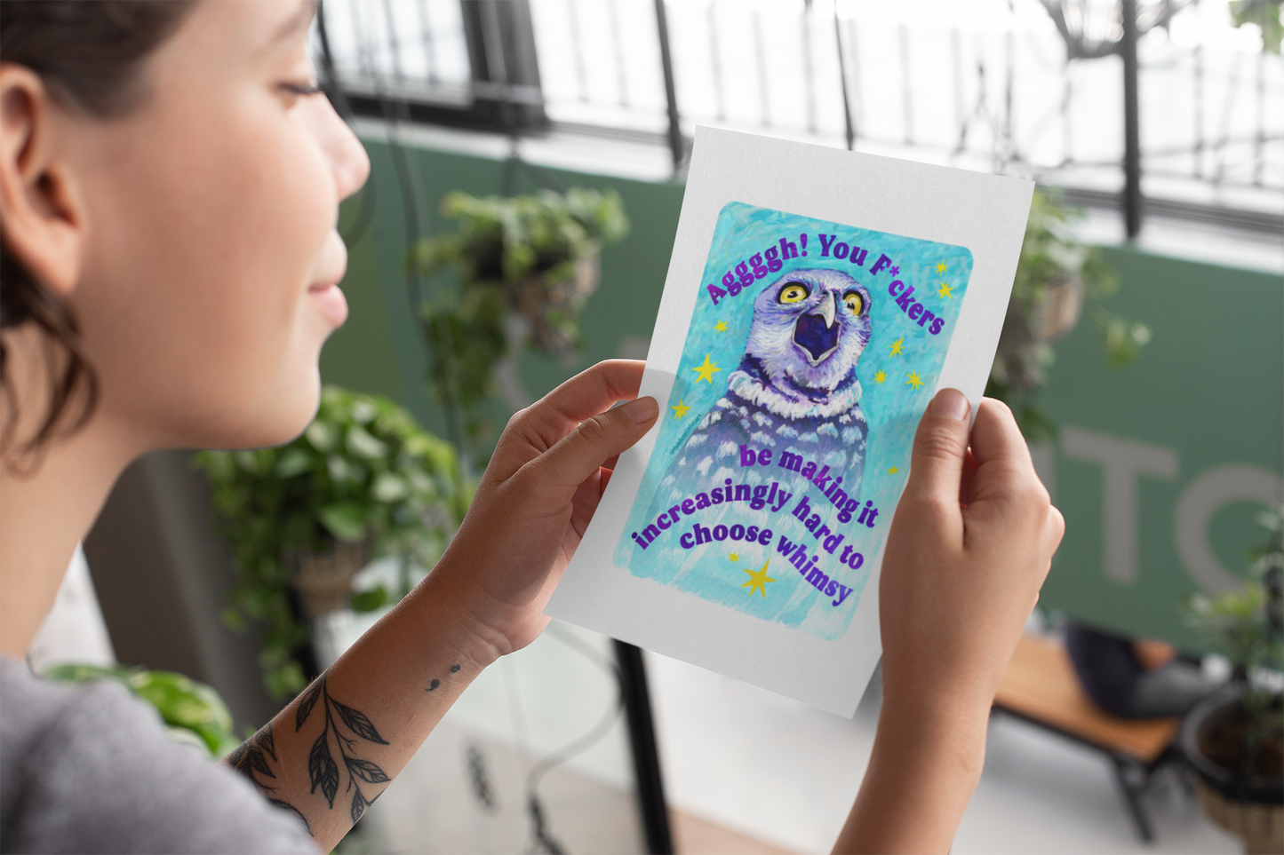 Aggggh! You F*ckers be making it increasingly hard to choose whimsy: feminist art print