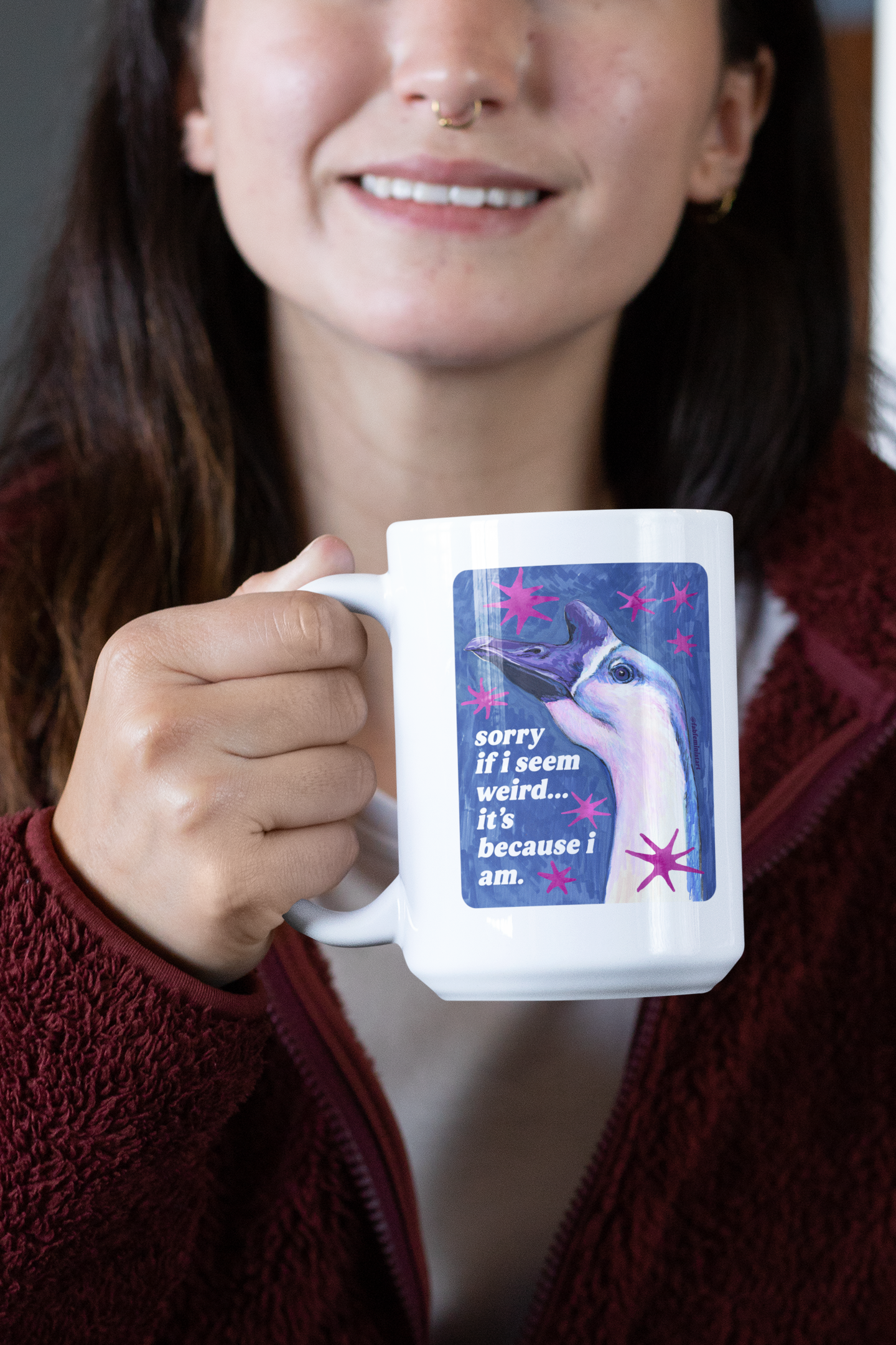 sorry if i seem weird... it's because i am: feminist mug