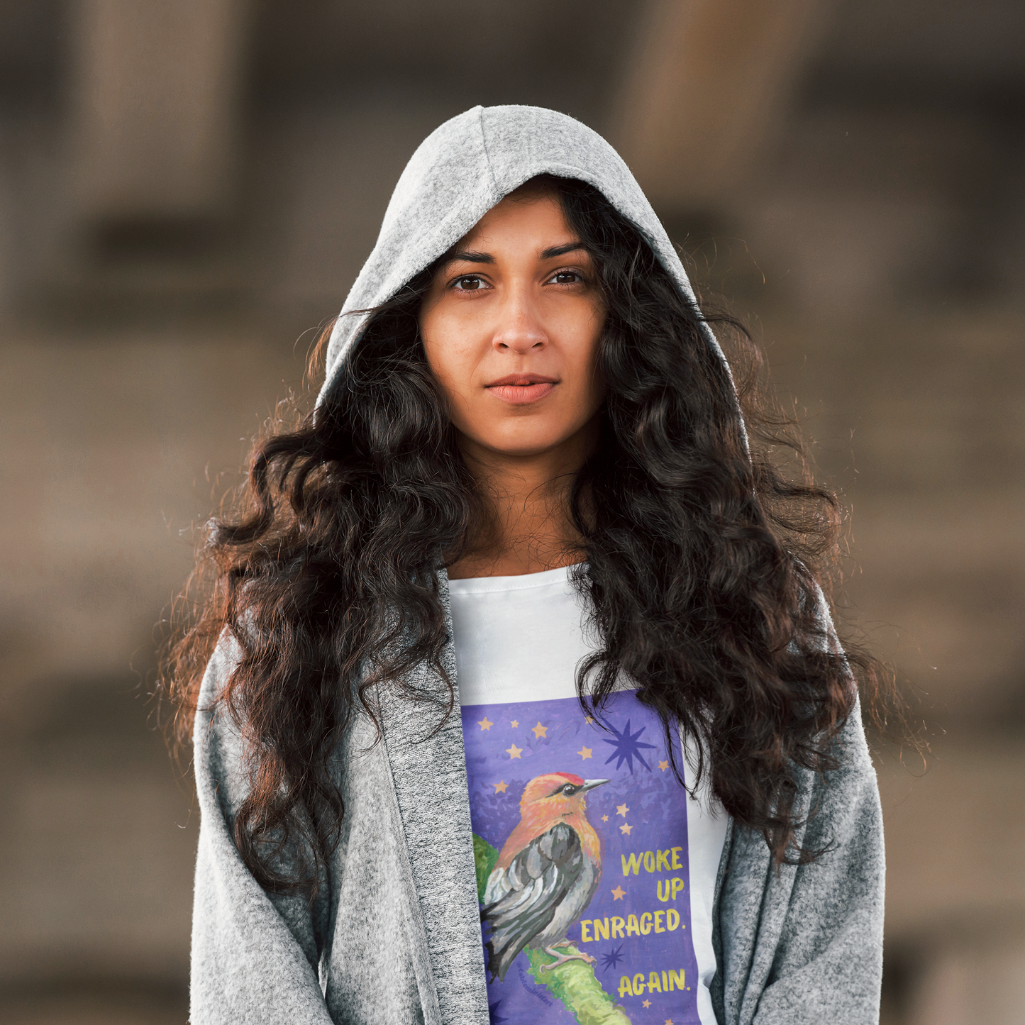 Woke Up Enraged Again: Feminist T-Shirt