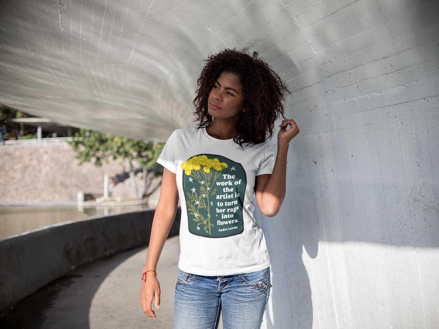 The work of the artist is to turn her rage into flowers, Audre Lorde: feminist shirt