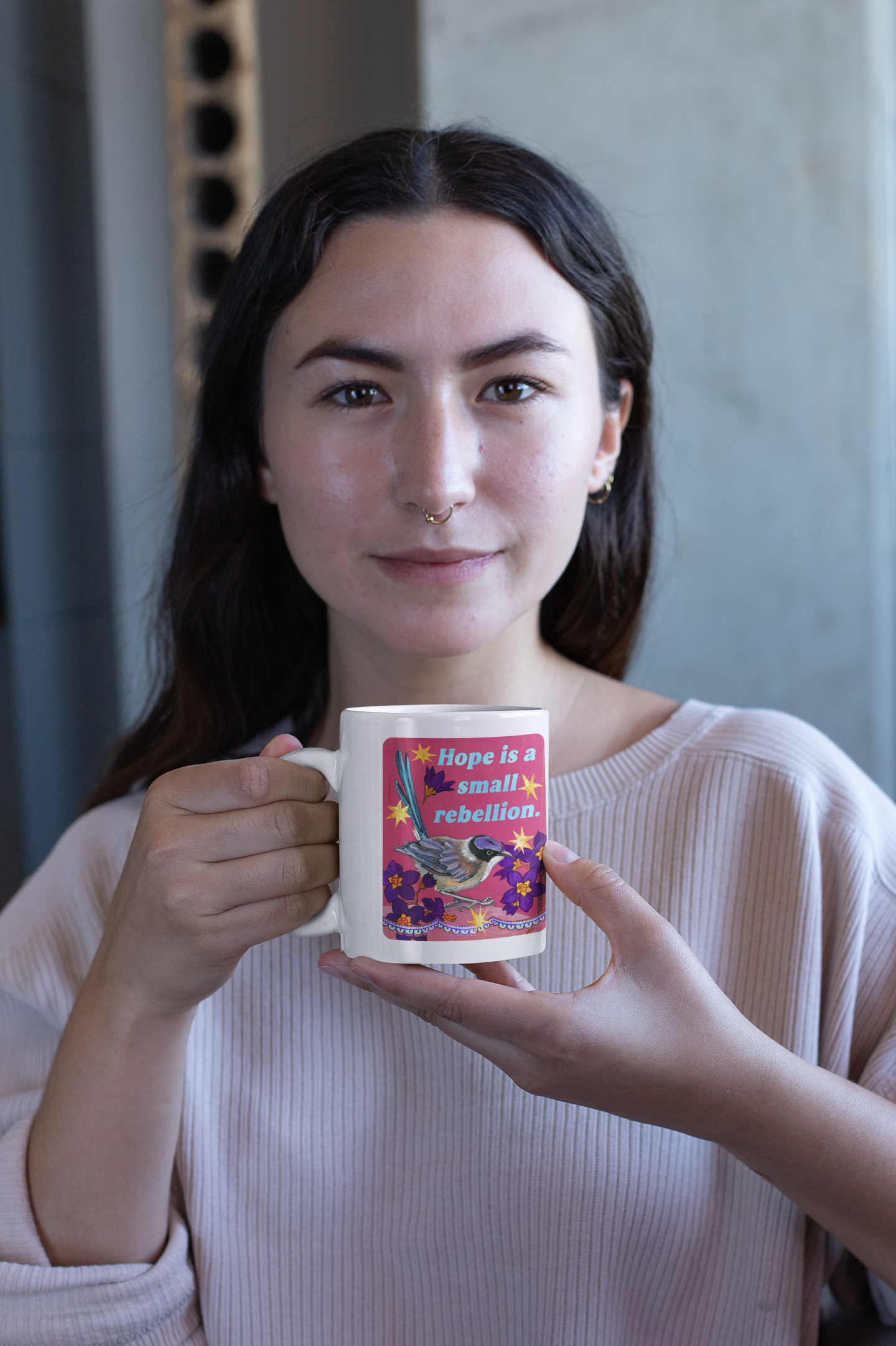 Hope is a small rebellion: feminist mug