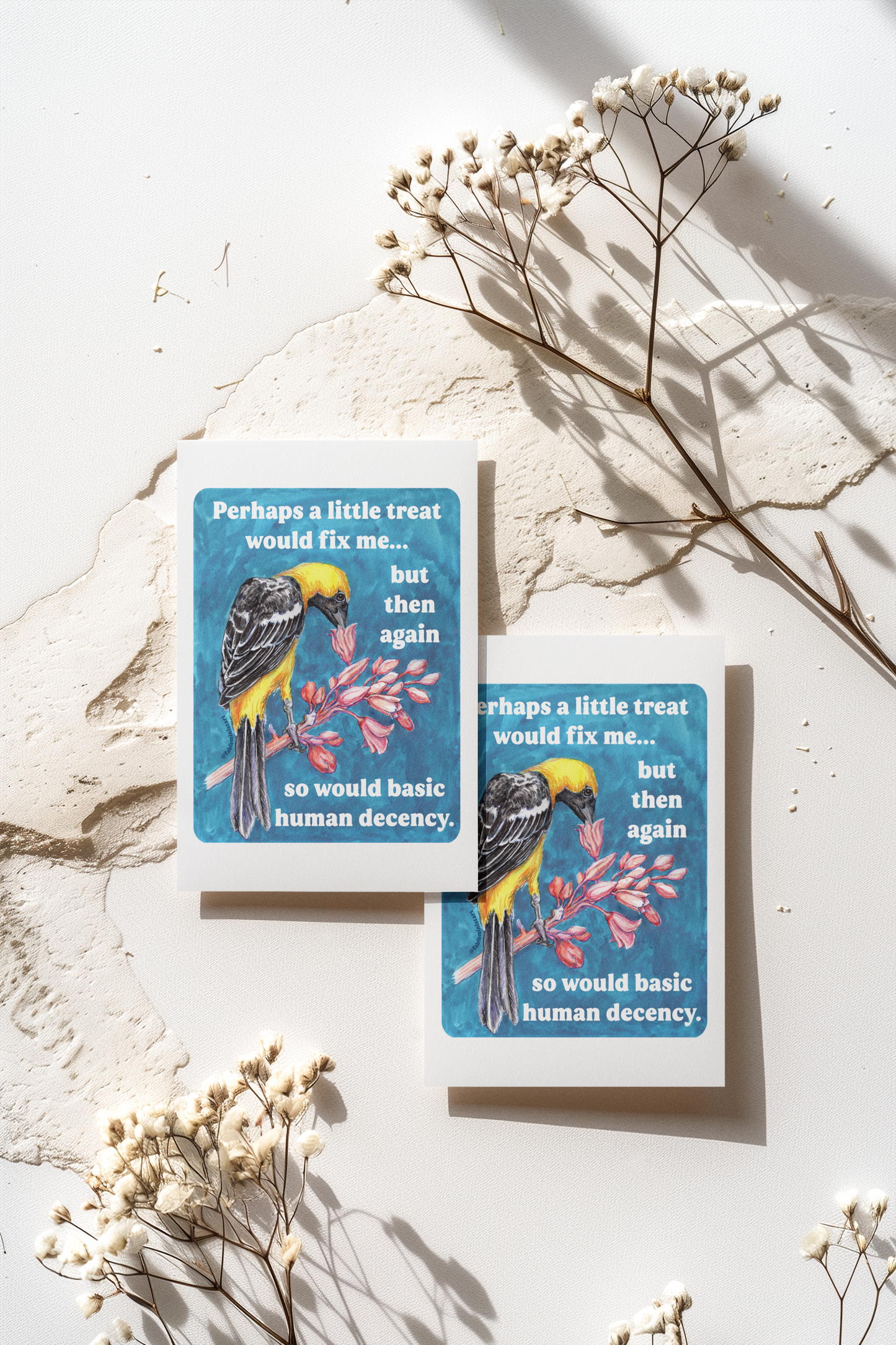 Perhaps a little treat would fix me but then again so would basic human decency: feminist art print