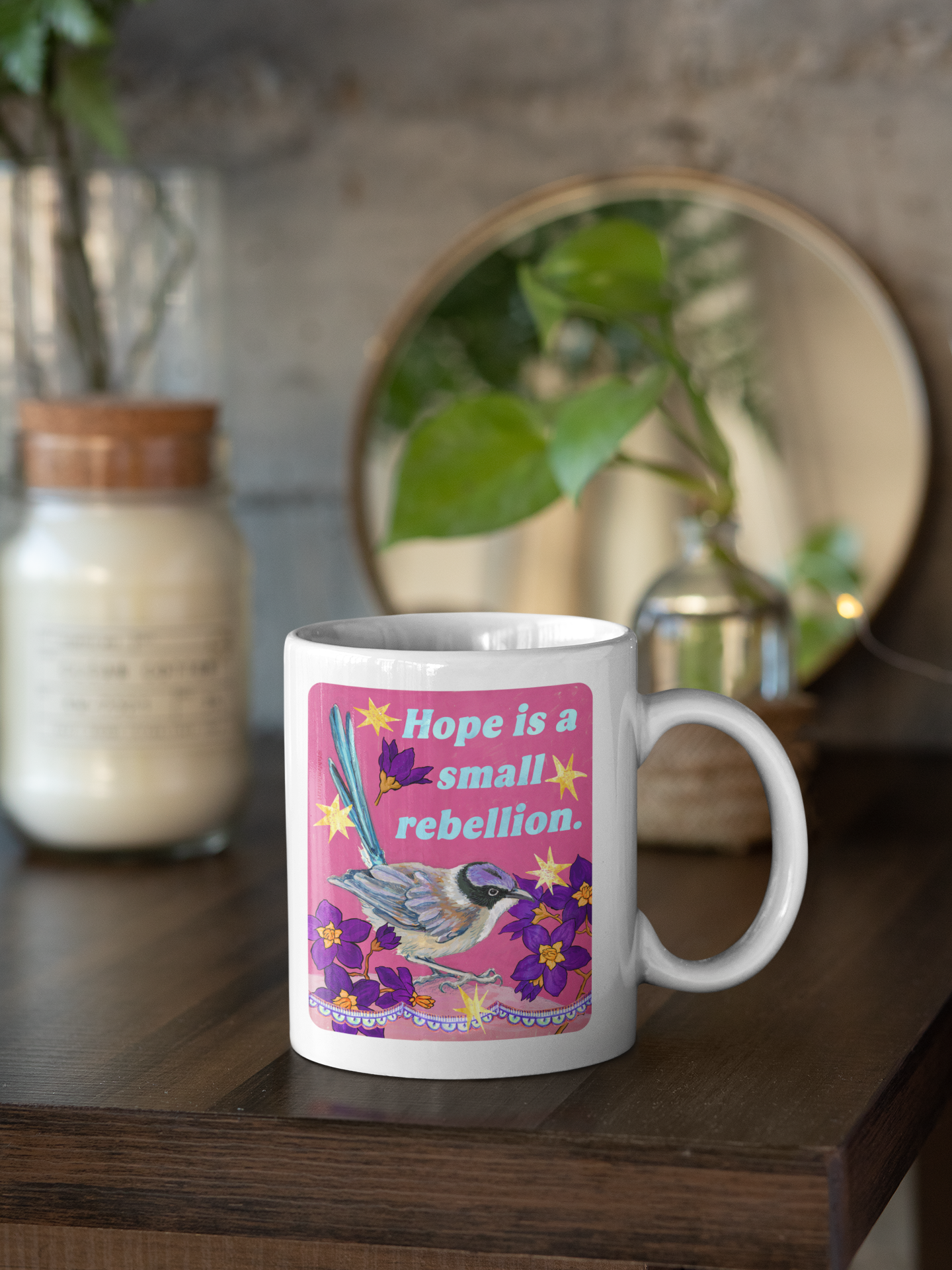 Hope is a small rebellion: feminist mug