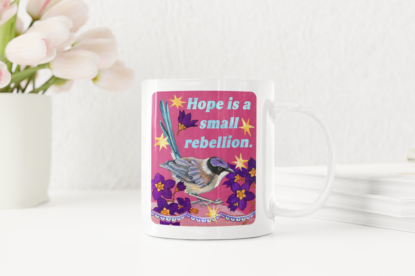 Hope is a small rebellion: feminist mug