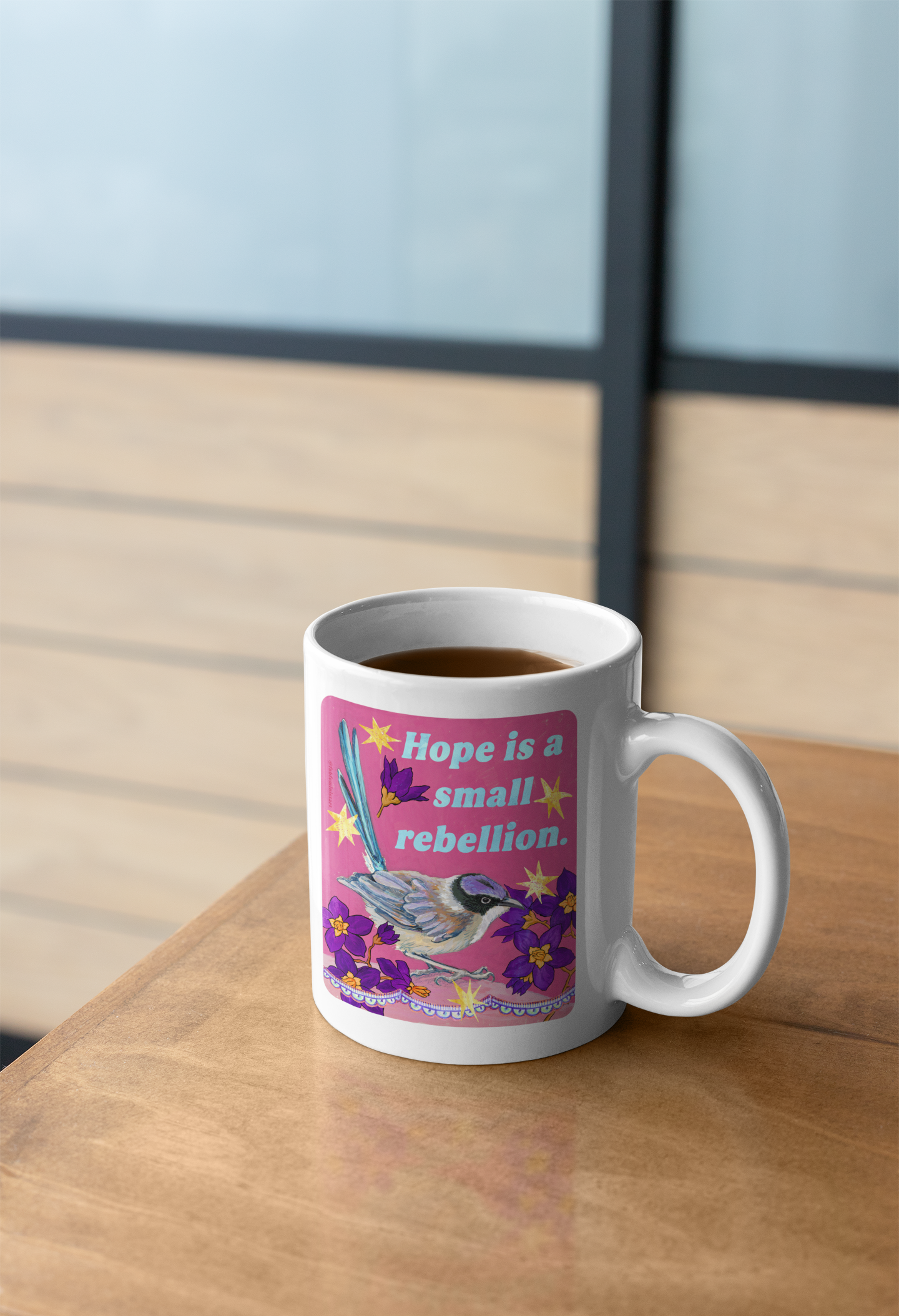 Hope is a small rebellion: feminist mug